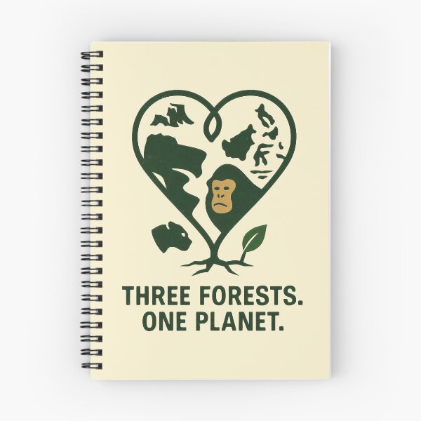 Item preview, Planetary Conservation Emblem with Forest and Animal Motifs designed and sold by SplashTastic.