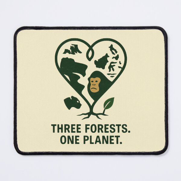 Item preview, Planetary Conservation Emblem with Forest and Animal Motifs designed and sold by SplashTastic.