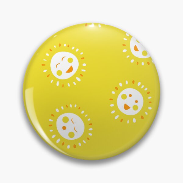Item preview, Happy Sunshine Faces with smiling faces in bright yellow orange white large designed and sold by ArtOfSmallJoys.