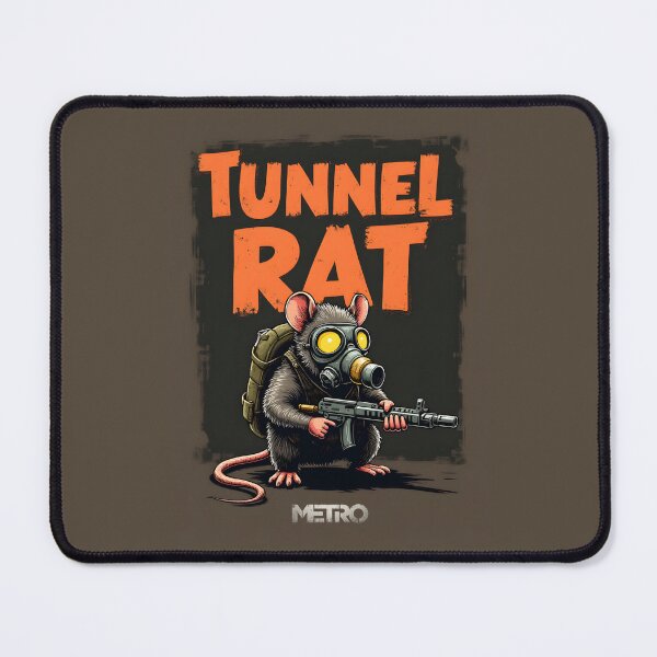 Item preview, Metro Tunnel Rat - Gamer Art for FPS Wasteland Fans designed and sold by SlightlyUnreal.