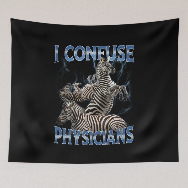 Item preview, I Confuse Physicians Zebra Ribbon Rare Disease Awareness designed and sold by elderberry.