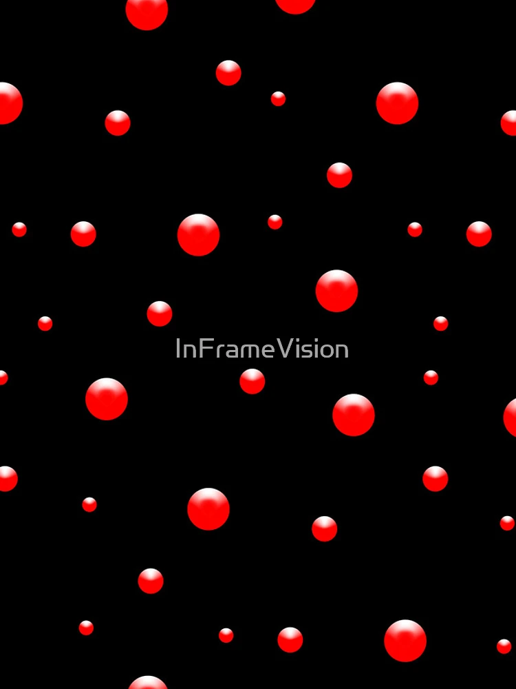 Thumbnail 4 of 4, iPhone Case, Red Bubbles – 3D Scatter Abstract designed and sold by InFrameVision.