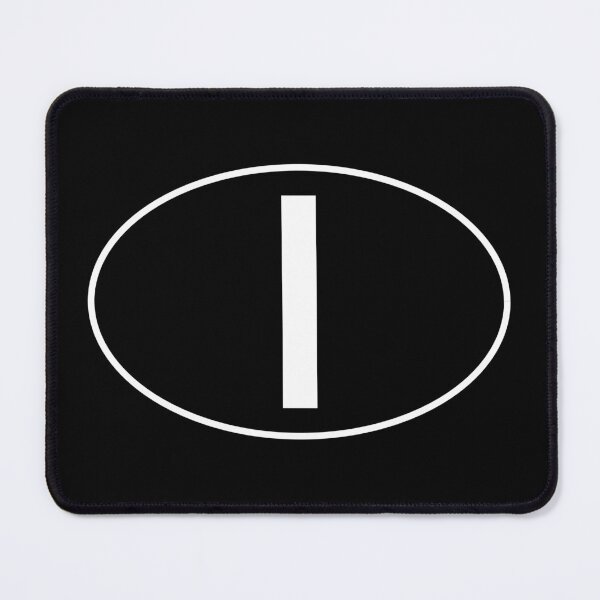 Item preview, Italian Country Code - Badge -White On Black - Italia designed and sold by Racing Stripes Only.