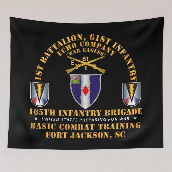 Item preview, Army -  E Co 1st Bn 61st Infantry (BCT) - 165th Inf Bde Ft Jackson SC designed and sold by Military Insignia Products.