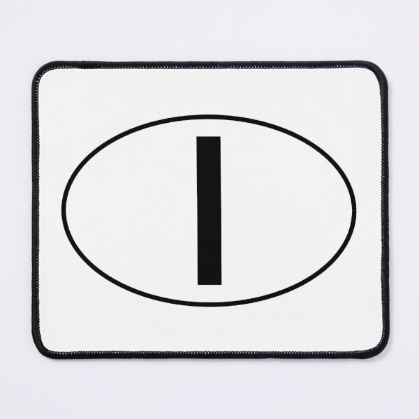 Item preview, Italian Country Code - Badge - Black and White - Italia designed and sold by Racing Stripes Only.