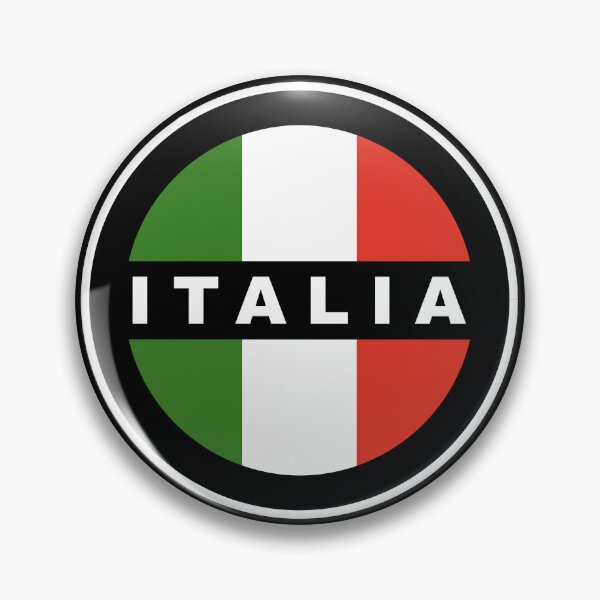 Item preview, Italian Colors - Circle Badge - Italia - White Edge designed and sold by Racing Stripes Only.