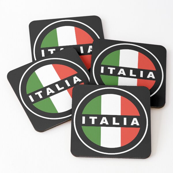 Item preview, Italian Colors - Circle Badge - Italia - White Edge designed and sold by Racing Stripes Only.