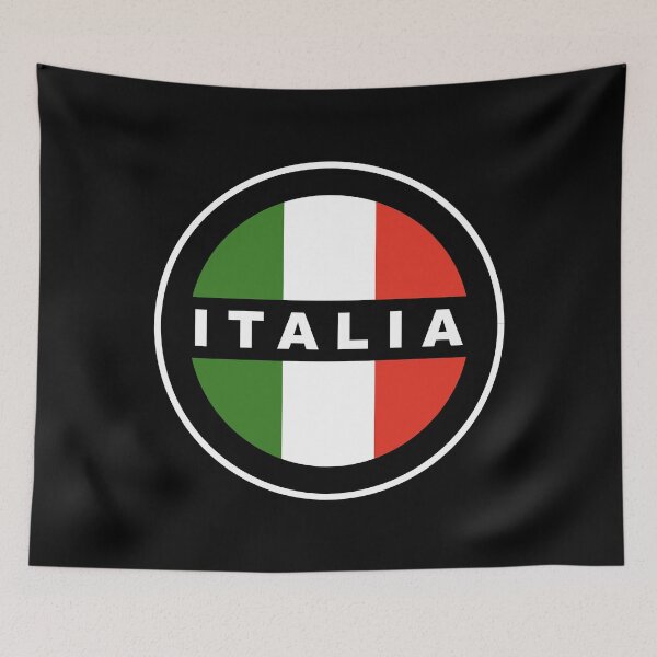 Item preview, Italian Colors - Circle Badge - Italia - White Edge designed and sold by Racing Stripes Only.