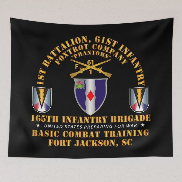 Item preview, Army -  F Co 1st Bn 61st Infantry (BCT) - 165th Inf Bde Ft Jackson SC designed and sold by Military Insignia Products.