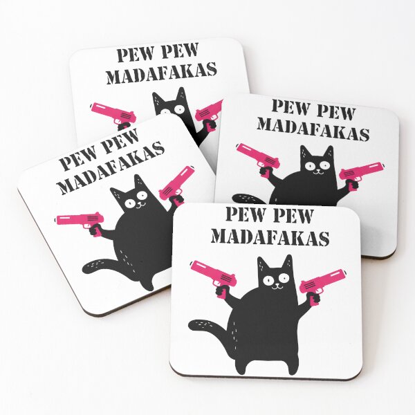 Item preview, Pew Pew Madafakas Funny Cat Meme designed and sold by Imaginationbeyond.