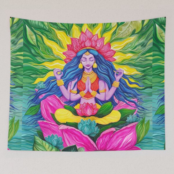 Item preview, Nature Lakshmi Painting designed and sold by shantilovesart.