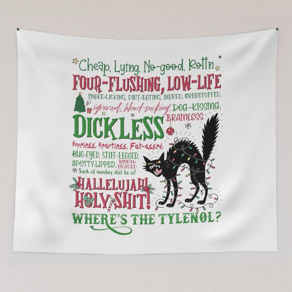 Item preview, Christmas Comedy, 90's Movie Holiday, Christmas Vacation Movie Quote designed and sold by vifernndan.