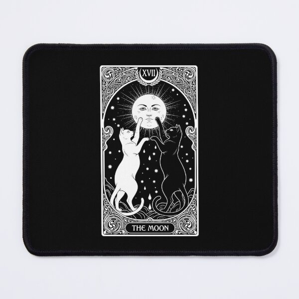 Item preview, Cat Tarot The Moon Art Nouveau Vintage Funny Feline Cats designed and sold by GrandeDuc.