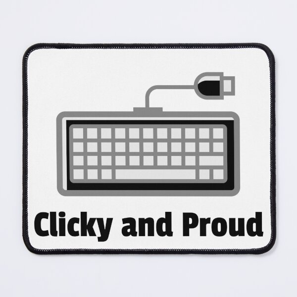 Item preview, Clicky and Proud – Mechanical Keyboard Design for Typing and Tech Enthusiasts designed and sold by Ani-24.