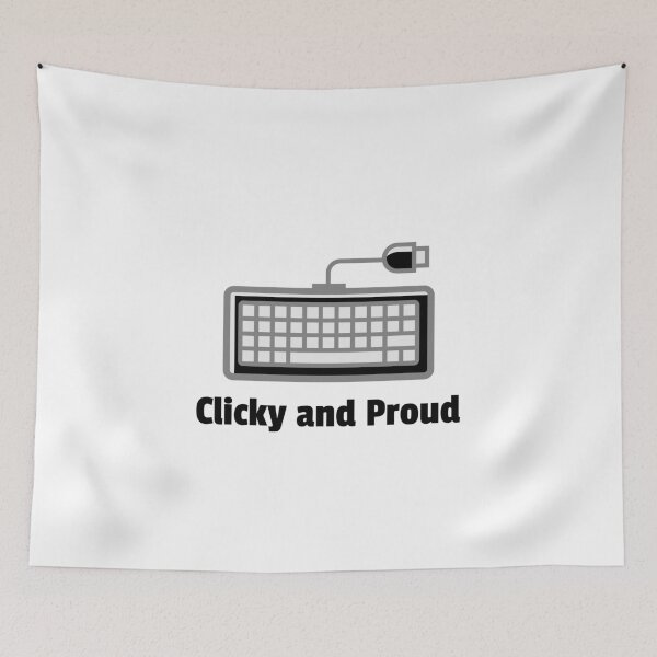 Item preview, Clicky and Proud – Mechanical Keyboard Design for Typing and Tech Enthusiasts designed and sold by Ani-24.