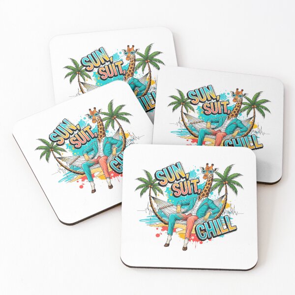 Item preview, Funny Chilling Giraffe Summer Vacation designed and sold by SholoStudio.