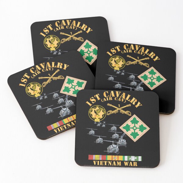 Item preview, Army - 1st Cavalry (Air Cav) - 4th Infantry Div w SVC X 300 designed and sold by Military Insignia Products.