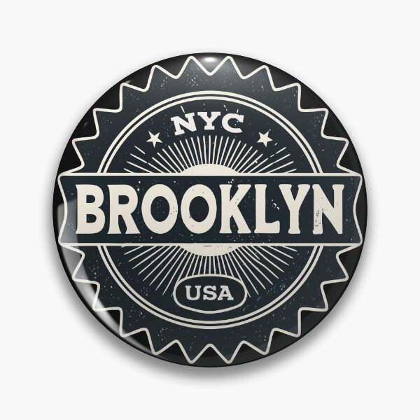 Artikelvorschau, Vintage Brooklyn Stempel Distressed NYC USA Retro City Design entworfen und verkauft von VikArtStudio.