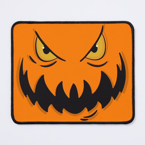 Item preview, Carved evil grinning pumpkin face with Glowing Yellow Eyes designed and sold by TurtleDojo.