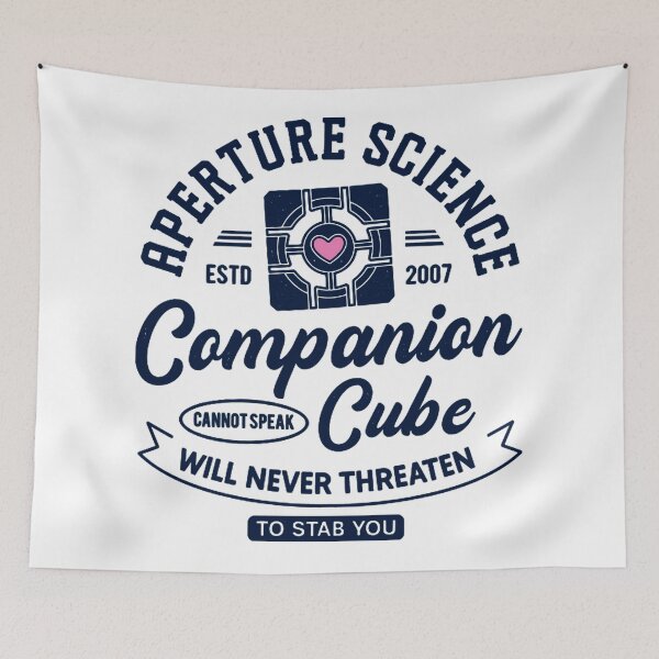 Item preview, Companion Cube Grunge Crest  designed and sold by packagebulgaria.