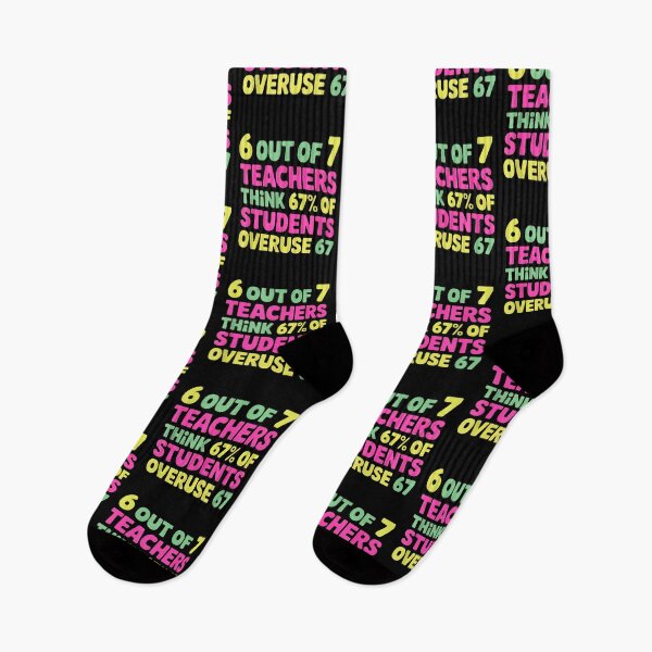 Item preview, Funny 67 Teacher Shirt - Teacher 6 7 Funny Overuse 67 T-Shirt designed and sold by SaraPorte.