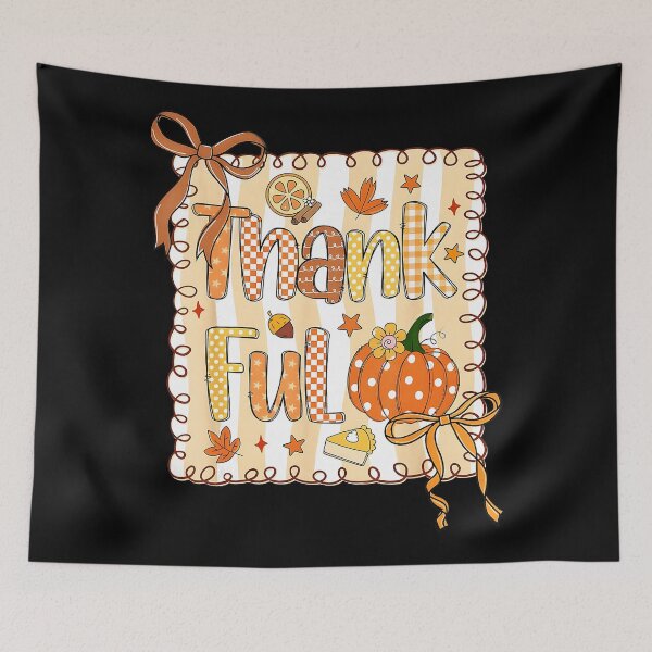 Item preview, Coquette Thankful Pumpkin Thanksgiving Autumn Fall Yall  designed and sold by JEFDodsonArt.