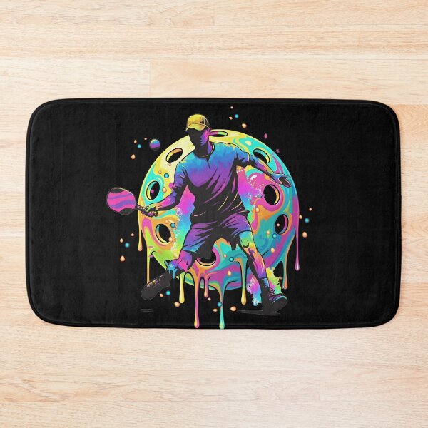 Item preview, Psychedelic Pickleball Player Splash Art designed and sold by LashondaGreen89.