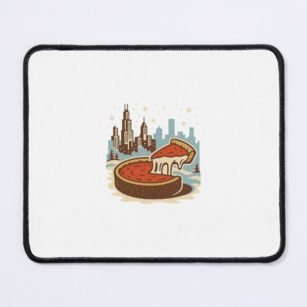 Item preview, Chicago deep dish pizza in winter designed and sold by AmericanCulinaryCulture.