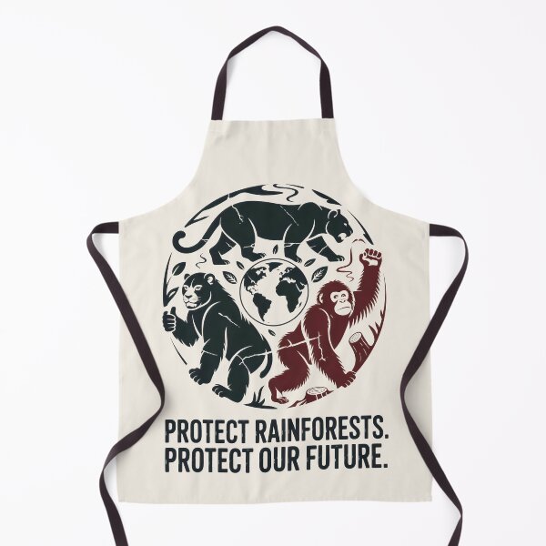 Item preview, Panther, Lion, and Orangutan United for Rainforest Protection designed and sold by SplashTastic.