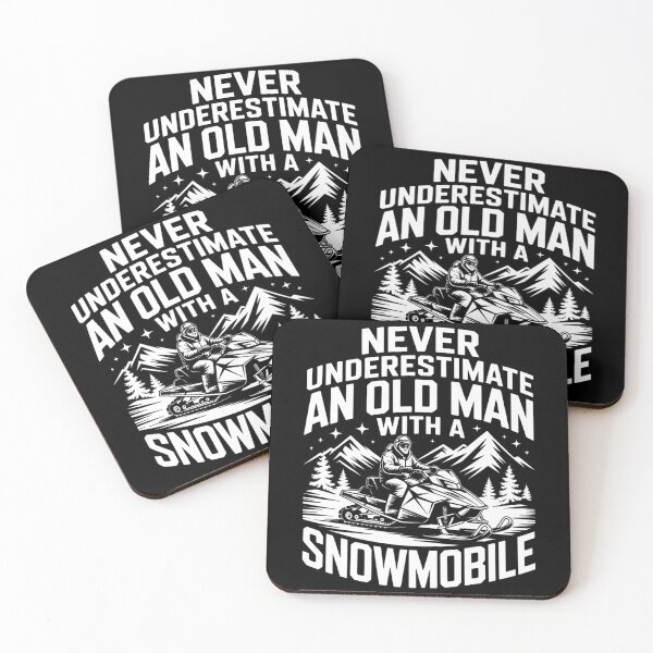 Item preview, Snowmobile Never Underestimate An Oldman Winter Sports designed and sold by WalshDrawnLaugh.