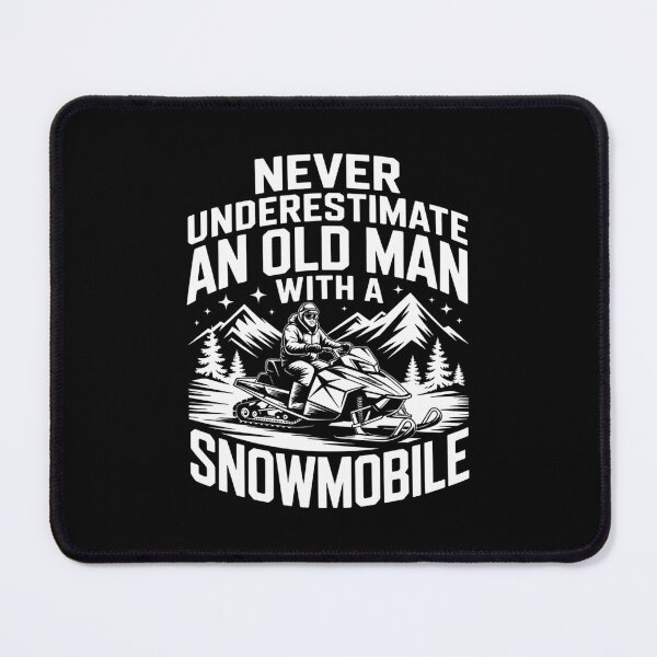 Item preview, Snowmobile Never Underestimate An Oldman Winter Sports designed and sold by WalshDrawnLaugh.