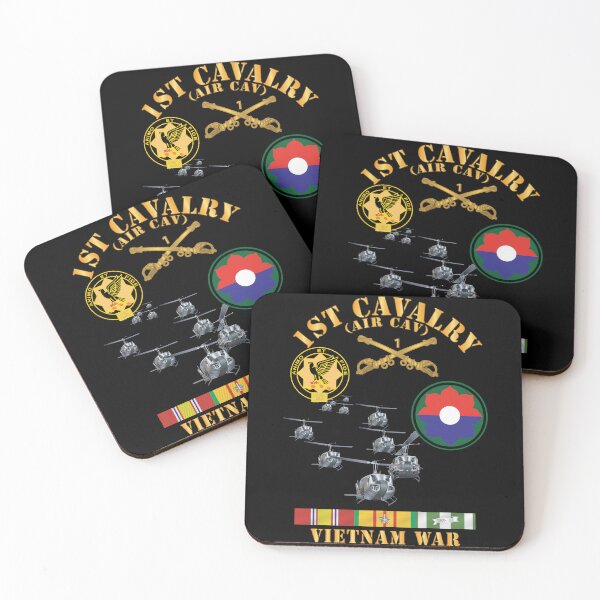 Item preview, Army - 1st Cavalry (Air Cav) - 9th Infantry Div w SVC X 300 designed and sold by Military Insignia Products.