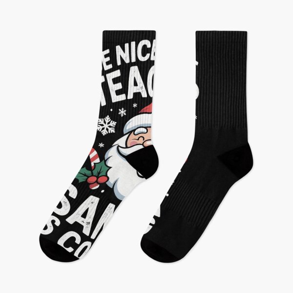 Item preview, Be Nice To The Teacher Santa Is Coming Funny Christmas Xmas designed and sold by WalshDrawnLaugh.