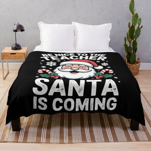 Item preview, Be Nice To The Teacher Santa Is Coming Funny Christmas Xmas designed and sold by WalshDrawnLaugh.