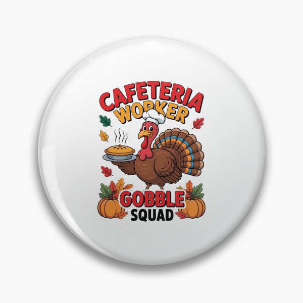 Item preview, Cafeteria Worker Gobble Squad Turkey Pumpkin Thanksgiving designed and sold by WalshDrawnLaugh.