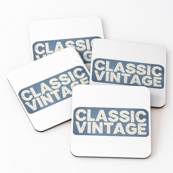 Item preview, Distressed "Classic Vintage" Denim Typography designed and sold by ShadowArt-Sahil.