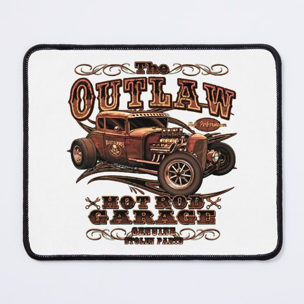 Item preview, Men's Outlaw Hot Rod Garage designed and sold by badreeder.