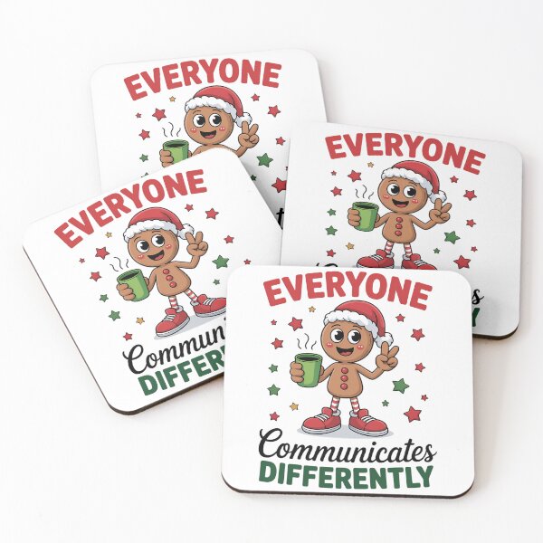 Item preview, Christmas Everyone Communicate Differently Speech Therapy designed and sold by WalshDrawnLaugh.