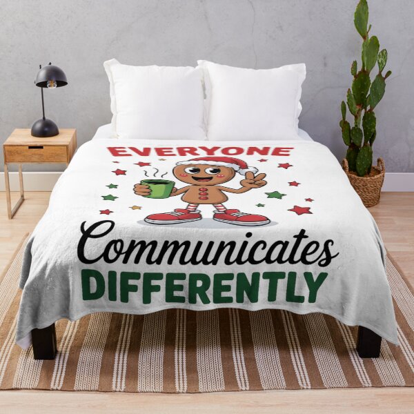 Item preview, Christmas Everyone Communicate Differently Speech Therapy designed and sold by WalshDrawnLaugh.