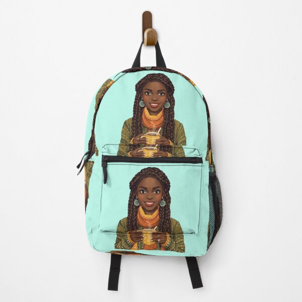 Item preview, Cheerful Cozy Black Girl designed and sold by lovelywhimsyart.