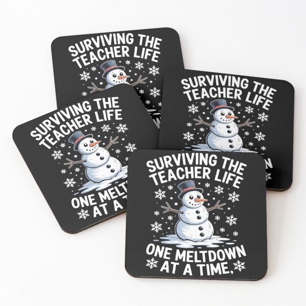 Item preview, Christmas Surviving Teacher Life Meltdown Xmas designed and sold by WalshDrawnLaugh.