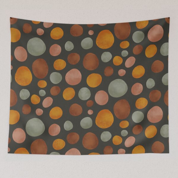 Item preview, Autumn Irregular Round Circles Pattern designed and sold by Farissa Designs.