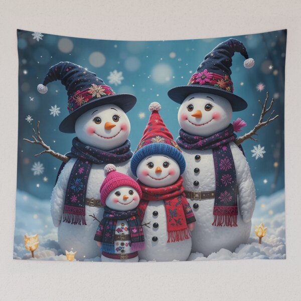 Item preview, Charming Snowman Family in Winter Wonderland designed and sold by InezPhotography.