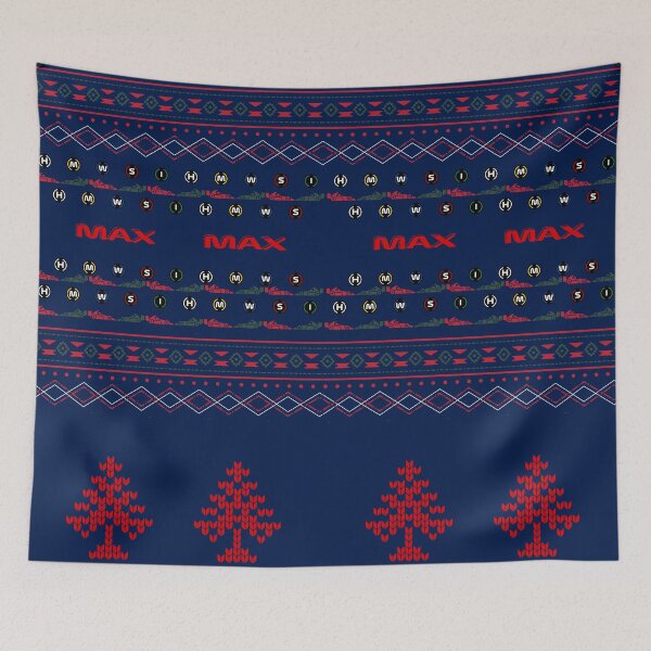 Item preview, Max MV1 F1 2025 Ugly Sweater Christmas socks and stockings designed and sold by Pink Polar F1.