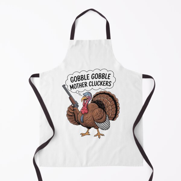 Item preview, Gobble Gobble Mother Cluckers Funny Thanksgiving Turkey designed and sold by WalshDrawnLaugh.
