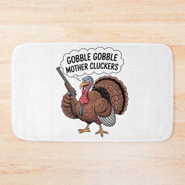 Item preview, Gobble Gobble Mother Cluckers Funny Thanksgiving Turkey designed and sold by WalshDrawnLaugh.