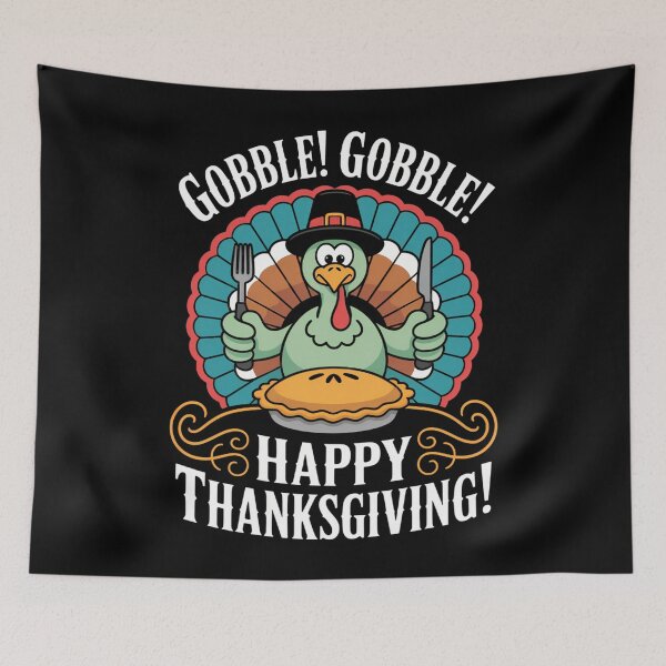 Item preview, Gobble Gobble Mother Fucker Funny Thanksgiving Turkey designed and sold by WalshDrawnLaugh.