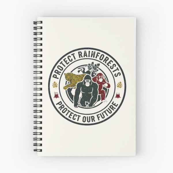 Item preview, Leopard, Gorilla, Orangutan United for Rainforest Protection designed and sold by SplashTastic.
