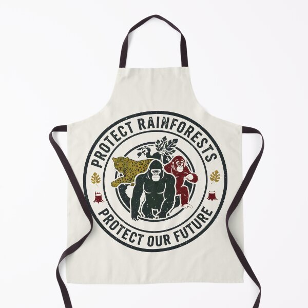 Item preview, Leopard, Gorilla, Orangutan United for Rainforest Protection designed and sold by SplashTastic.