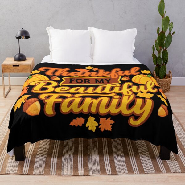 Item preview, Thankful For My Beautiful Family | Gratitude & Family Love Quote Design designed and sold by Teetreasure2.